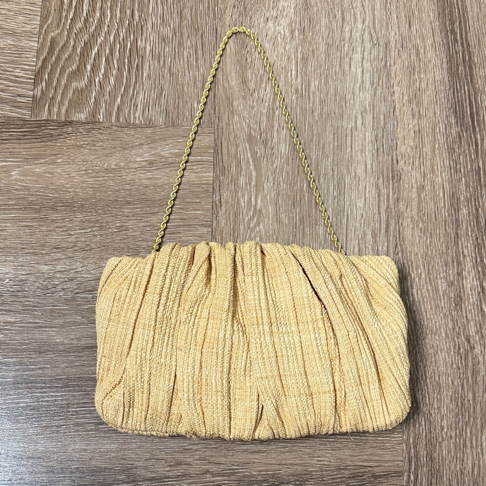 Loeffler Randall Brit Natural Flat Pleated Clutch - Picture 7 of 10